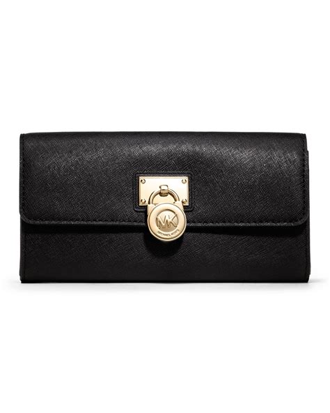 michael kors hamilton wallet black|Michael Kors black wallet sale.